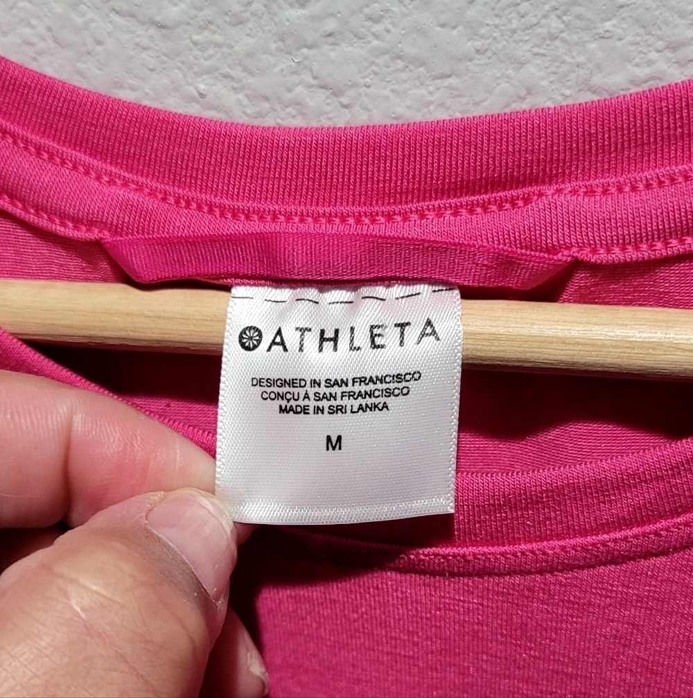 Athleta Air Out Cinch Pink Tank Medium - Picture 5 of 10